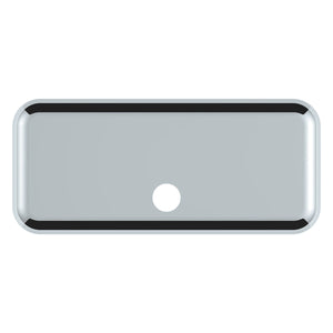 Chrome Plastic Upper Center Storage Door Cover For 2007-2018 Freightliner Cascadia