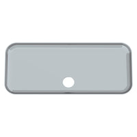 Chrome Plastic Upper Center Storage Door Cover For 2007-2018 Freightliner Cascadia