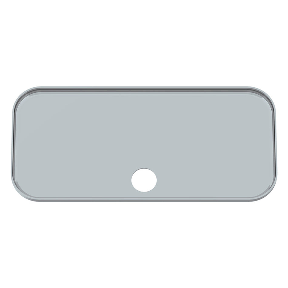 Chrome Plastic Upper Side Storage Door Cover For 2007-2018 Freightliner Cascadia