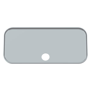 Chrome Plastic Upper Side Storage Door Cover For 2007-2018 Freightliner Cascadia