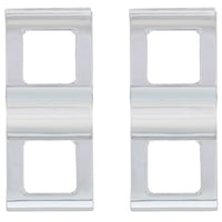 United Pacific - Chrome Plastic Switch Covers - 2 Openings