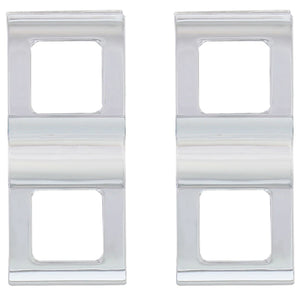 United Pacific - Chrome Plastic Switch Covers - 2 Openings