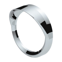 Chrome Plastic Speed/Tachometer Gauge Bezel With Visor For 2008-2017 Freightliner Cascadia