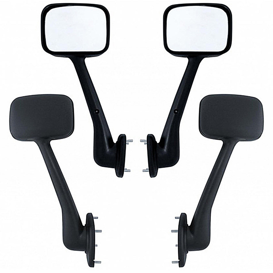 Hood Mirror Assembly For 2008-2017 Freightliner Cascadia - Driver or Passenger Side (Chrome or Black)