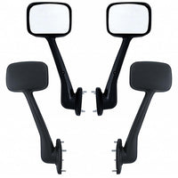 Hood Mirror Assembly For 2008-2017 Freightliner Cascadia - Driver or Passenger Side (Chrome or Black)