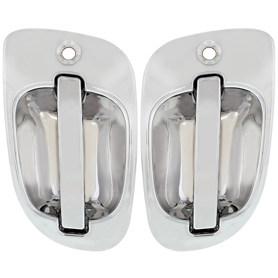 Chrome Exterior Door Handle For 2008-2017 Freightliner Cascadia (Driver or Passenger Side)