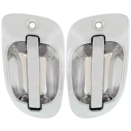 Chrome Exterior Door Handle For 2008-2017 Freightliner Cascadia (Driver or Passenger Side)