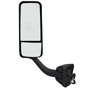 Black or Chrome Mirror Assembly With Heated Mirror For 2008-2017 Freightliner Cascadia - Driver or Passenger Side