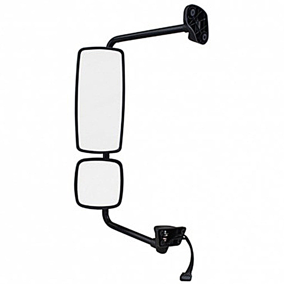 Chrome Mirror Assembly With Power Adjust & Heated For Freightliner M2 - Driver or Passenger Side