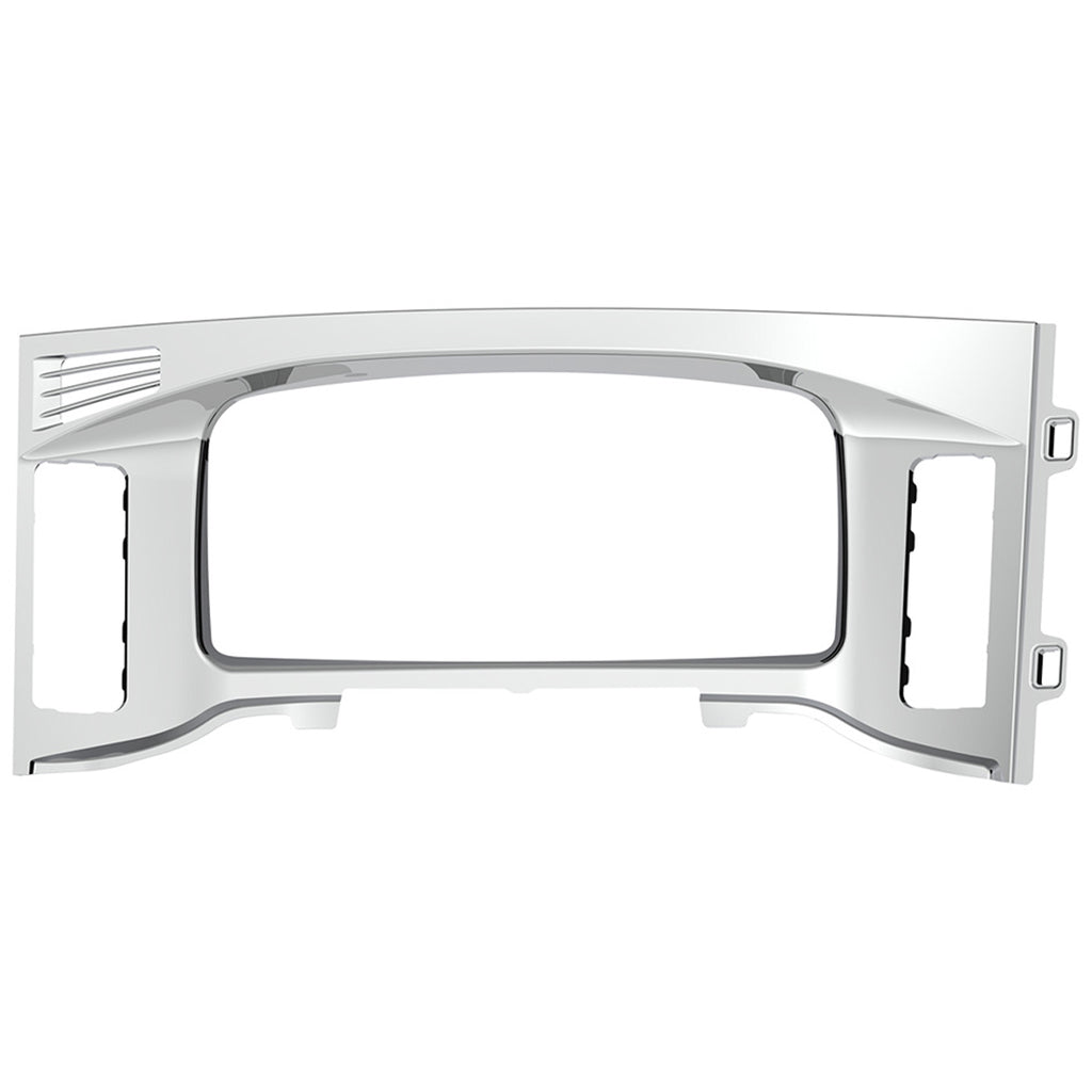 Chrome Plastic Center Dash Instrument Bezel For 2018-2023 Freightliner Cascadia