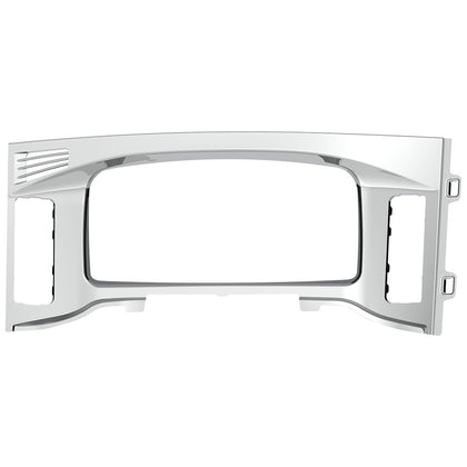 Chrome Plastic Center Dash Instrument Bezel For 2018-2023 Freightliner Cascadia