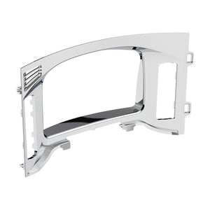 Chrome Plastic Center Dash Instrument Bezel For 2018-2023 Freightliner Cascadia