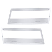 Chrome Plastic Turn Signal Bezels For 2018-2025 Freightliner Cascadia (Pair)