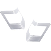 Chrome Plastic Turn Signal Bezels For 2018-2025 Freightliner Cascadia (Pair)