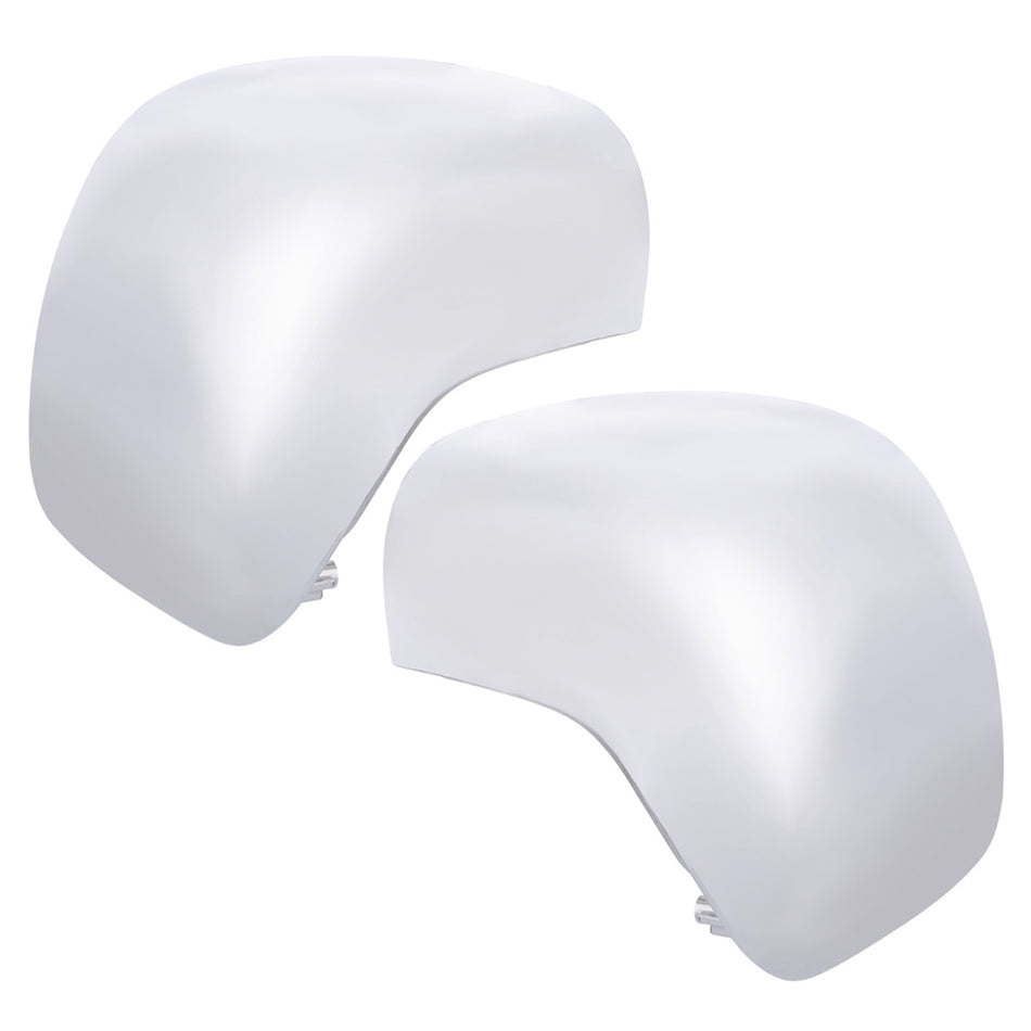 Chrome Plastic Hood Mirror Cover For 2018-2025 Freightliner Cascadia - Driver or Passenger Side