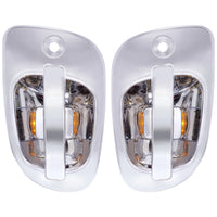 6 Amber LED Chrome Door Handle Cover for 2008-2017 Freightliner Cascadia