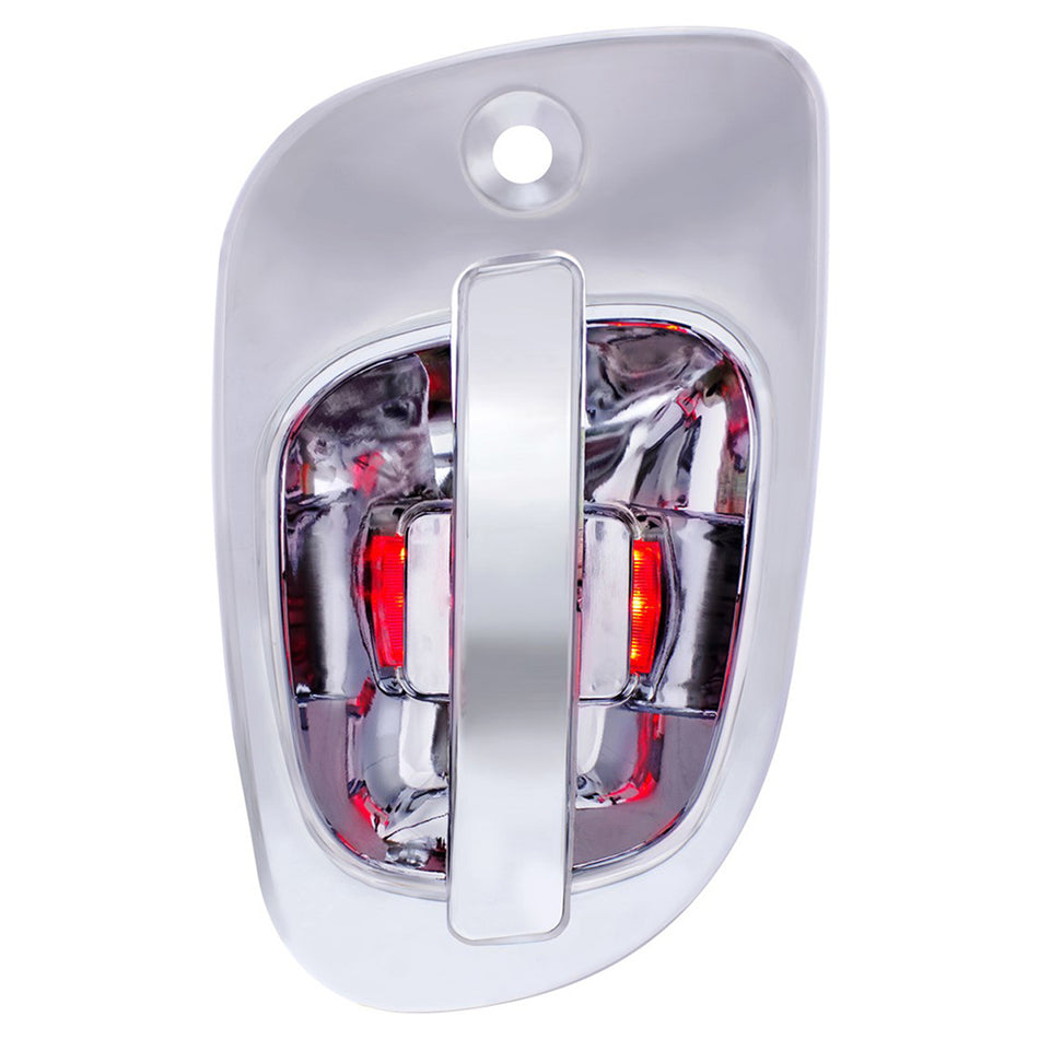 6 LED Chrome Door Handle Cover for Freightliner (Blue, Red or White LEDs)