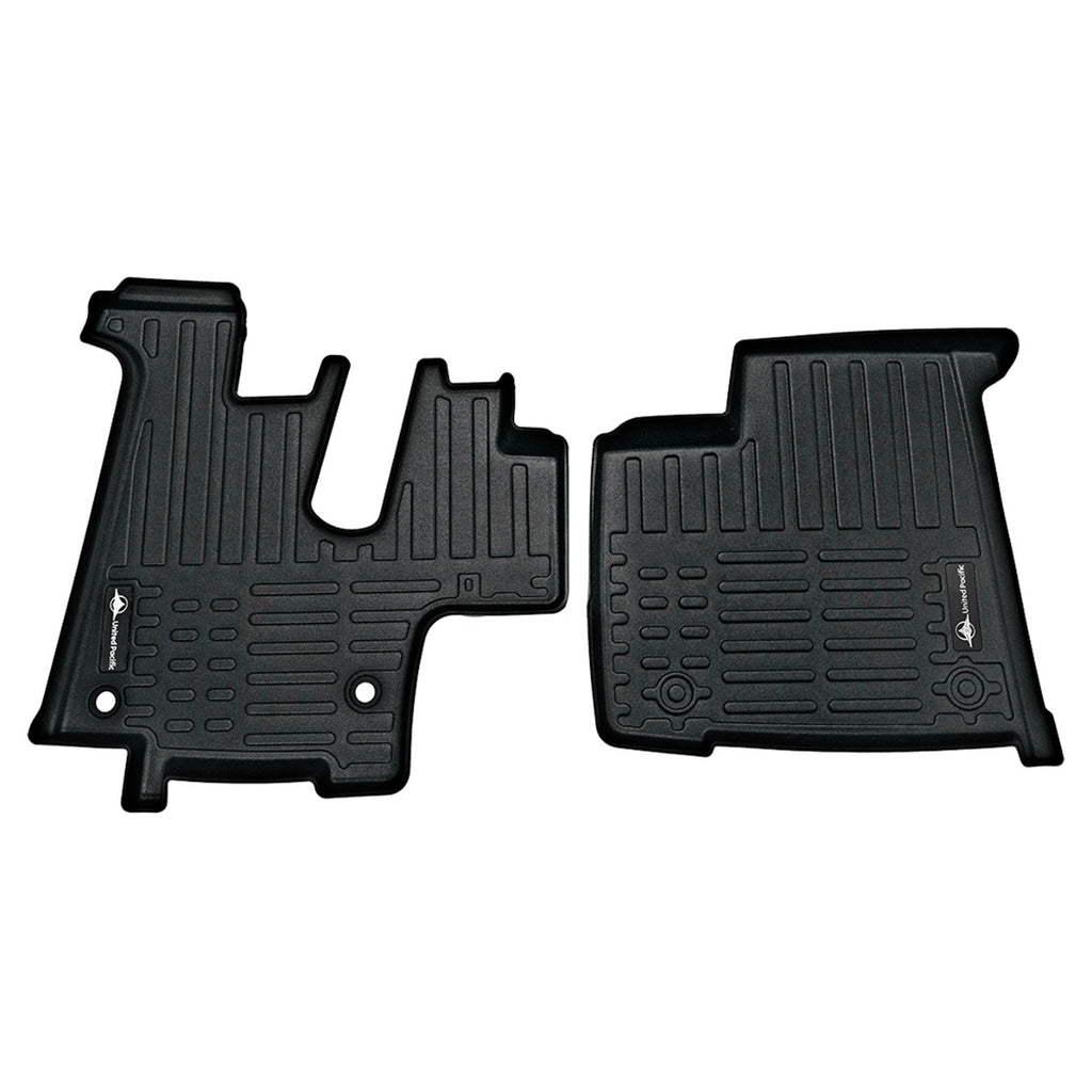Kenworth OEM Black Rubber Floor Mats With Logo - For T300/600/800, W900, C500 (2008+), Pair