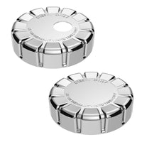 Chrome Plastic Fuel Cap Cover For Kenworth - Locking or Non-Locking