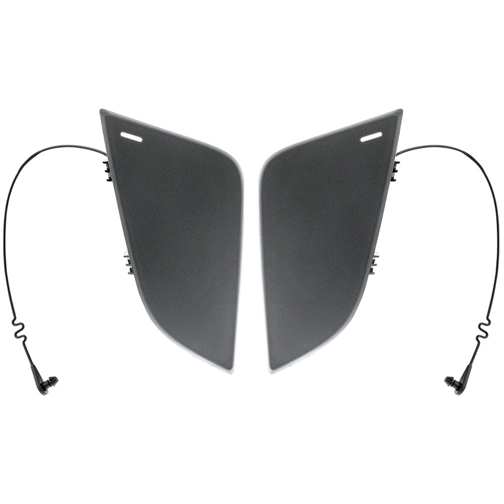 Black Tow Hook Access Covers For 2018-2024 Freightliner Cascadia (Driver, Passenger or Pair)