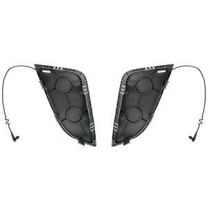 Black Tow Hook Access Covers For 2018-2024 Freightliner Cascadia (Driver, Passenger or Pair)