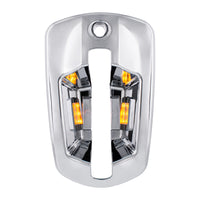 6 LED Chrome Door Handle Cover For 2018-2025 Freightliner Cascadia - Driver or Passenger Side (Amber, Blue, Green, Red or White LEDs)