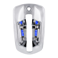 6 LED Chrome Door Handle Cover For 2018-2025 Freightliner Cascadia - Driver or Passenger Side (Amber, Blue, Green, Red or White LEDs)