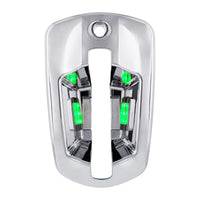 6 LED Chrome Door Handle Cover For 2018-2025 Freightliner Cascadia - Driver or Passenger Side (Amber, Blue, Green, Red or White LEDs)
