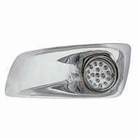 Fog Light Cover With 17 LED Clear Style Reflector Light For 2007-17 KW T660 - Amber LEDs (Clear Lens) Driver or Passenger Side