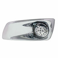 Fog Light Cover With Amber LED Clear Style Reflector Light & Visor For 2007-17 KW T660 - (Driver or Passenger Side)