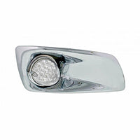 Fog Light Cover With 19 LED Reflector Light For 2007-2017 KW T660 - Amber LEDs (Clear Lens) Driver or Passenger Side