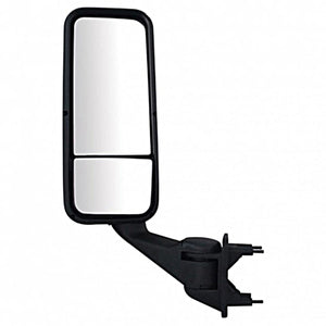 Black Heated Mirror Assembly For Peterbilt 387/587 & Kenworth T2000/T700 - Driver or Passenger Side