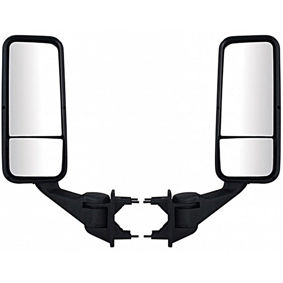 Black Heated Mirror Assembly For Peterbilt 387/587 & Kenworth T2000/T700 - Driver or Passenger Side
