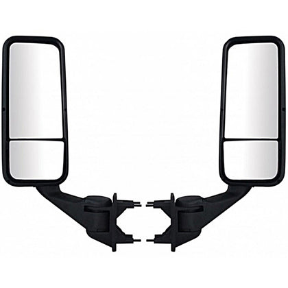 Black Heated Mirror Assembly For Peterbilt 387/587 & Kenworth T2000/T700 - Driver or Passenger Side