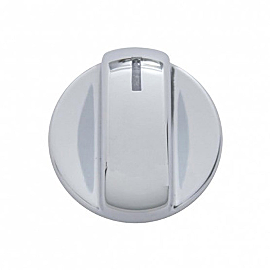 United Pacific - Chrome Plastic A/C Knob Cover For 2003-2017 Volvo VNL (3-Pack)