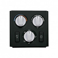 United Pacific - Chrome Plastic A/C Knob Cover For 2003-2017 Volvo VNL (3-Pack)