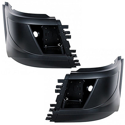 Bumper End With Fog Light For 2015-2017 Volvo VNL Short Hood With Aero Style Bumper (Driver or Passenger Side)