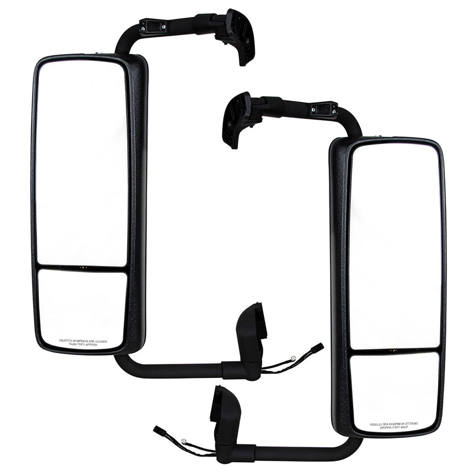 United Pacific - Black Heated Mirror Assembly For 2004-2012 Volvo VNL (Driver or Passenger Side)
