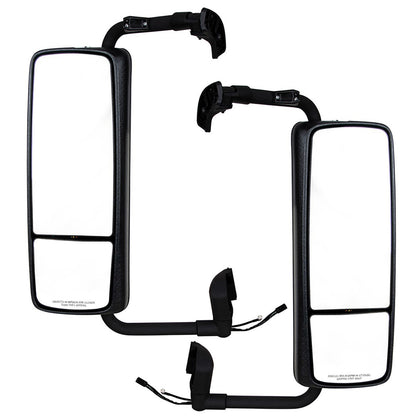 United Pacific - Black Heated Mirror Assembly For 2004-2012 Volvo VNL (Driver or Passenger Side)