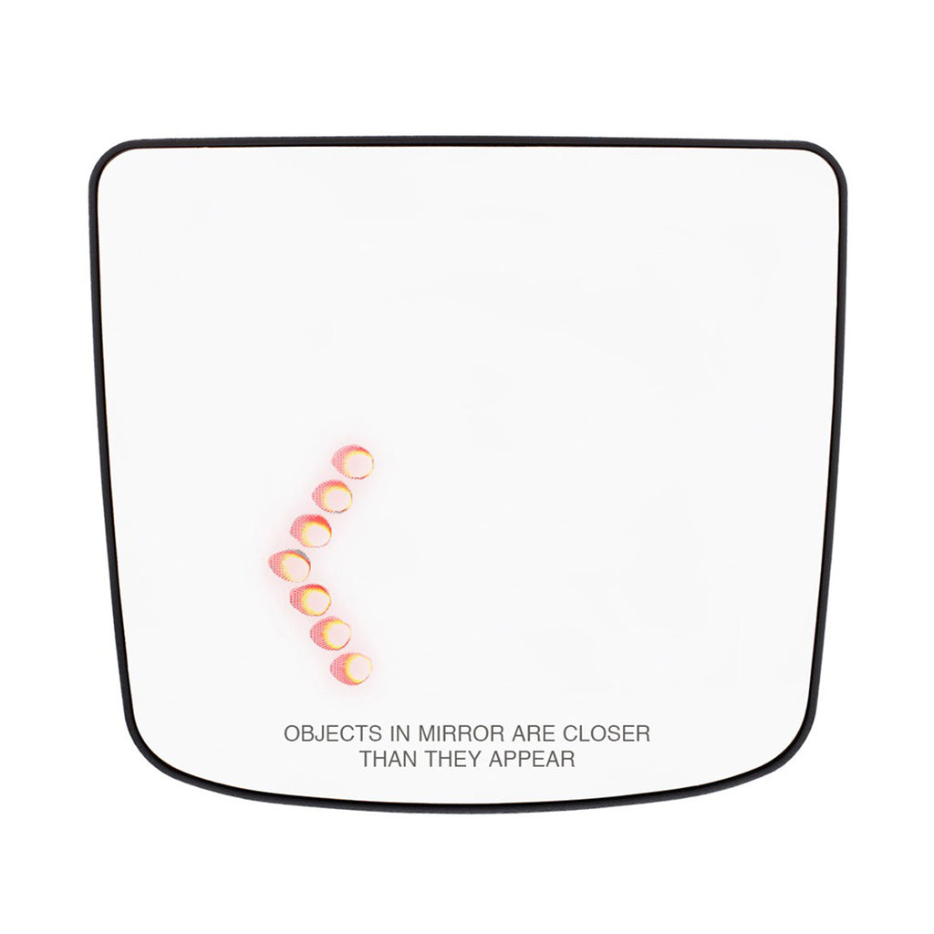 Heated Auxiliary Convex Mirror With LED Turn Signal For 2012-2017 Volvo VNL (Driver or Passenger Side)