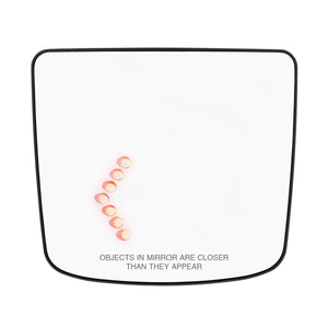 Heated Auxiliary Convex Mirror With LED Turn Signal For 2012-2017 Volvo VNL (Driver or Passenger Side)