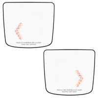 Heated Auxiliary Convex Mirror With LED Turn Signal For 2012-2017 Volvo VNL (Driver or Passenger Side)