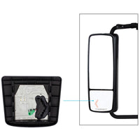 Heated Auxiliary Convex Mirror With LED Turn Signal For 2012-2017 Volvo VNL (Driver or Passenger Side)