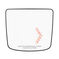 Heated Auxiliary Convex Mirror With LED Turn Signal For 2012-2017 Volvo VNL (Driver or Passenger Side)