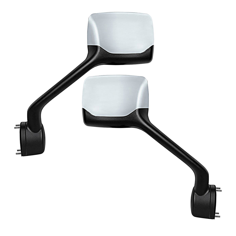 Chrome Hood Mirror For 2013-2021 Kenworth T680 & Peterbilt 579 (Driver or Passenger Side)