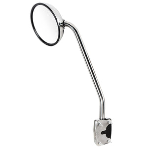 Chrome Hood Mirror For 2013-2021 Kenworth T680 (Driver or Passenger Side)