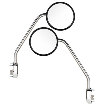 Chrome Hood Mirror For 2013-2021 Kenworth T680 (Driver or Passenger Side)