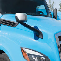 Chrome Hood Mirror With Heated Lens For 2018-2025 Freightliner Cascadia (Driver or Passenger Side)
