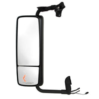 Black Mirror Assembly With LED Turn Signal For 2012 - 2017 Volvo VNL (Driver or Passenger Side)