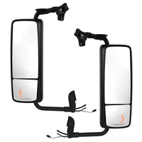 Black Mirror Assembly With LED Turn Signal For 2012 - 2017 Volvo VNL (Driver or Passenger Side)